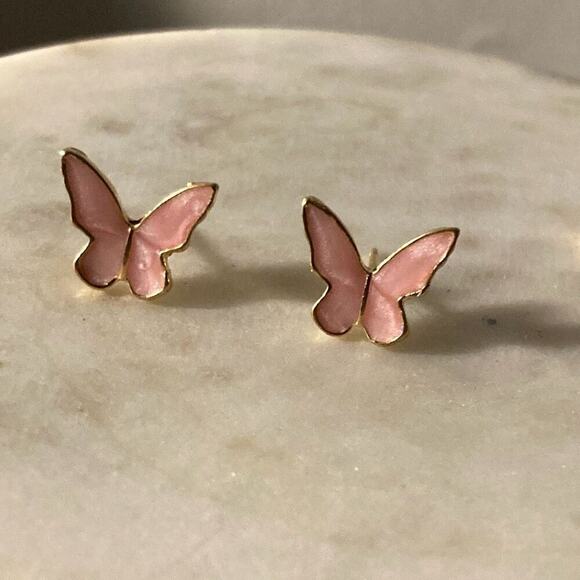 Stud Earrings butterfly - Picture 1 of 2